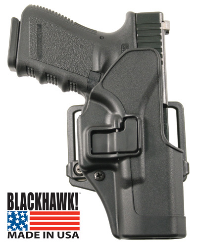 BlackHawk CQC SERPA Belt Holster Right Hand Black Glock 19/23/32