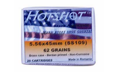 Hotshot 5.56x45mm SS109 62gr, 20rd box - Store only
