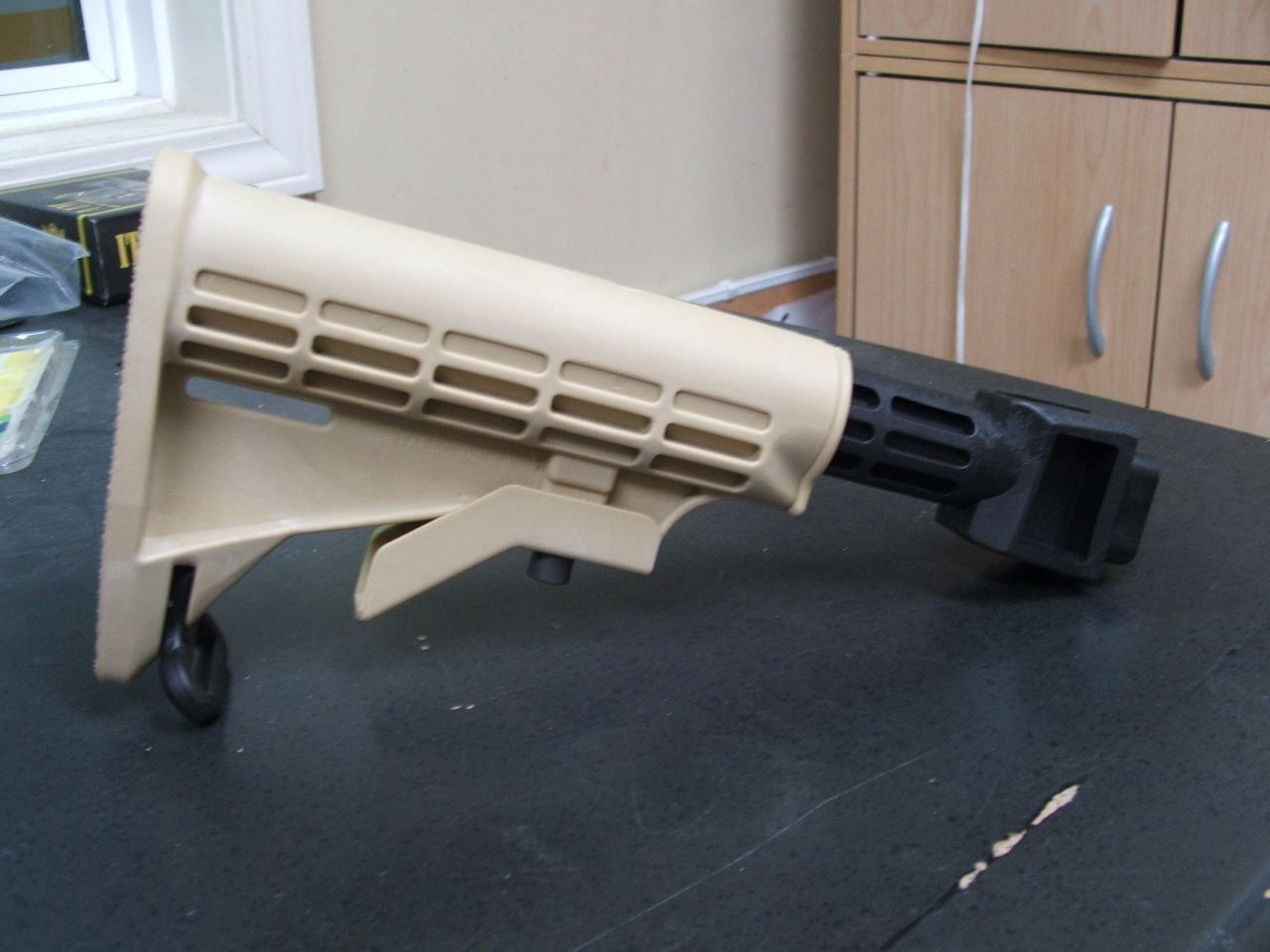 Tapco AK T6 Stock for Milled Receivers (Tapco Tan)