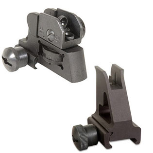 GMG AR15 / M4 Removable Front and Rear Sight Combo - A2 Style