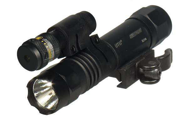 UTG LT-ELP38Q Red Laser/LED Flashlight Combo