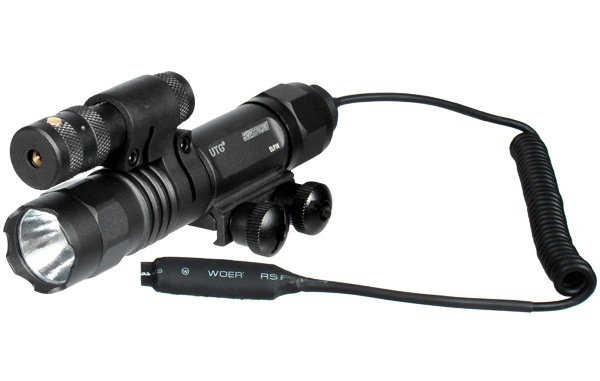 UTG LT-ELP38 Red Laser/LED Flashlight Combo