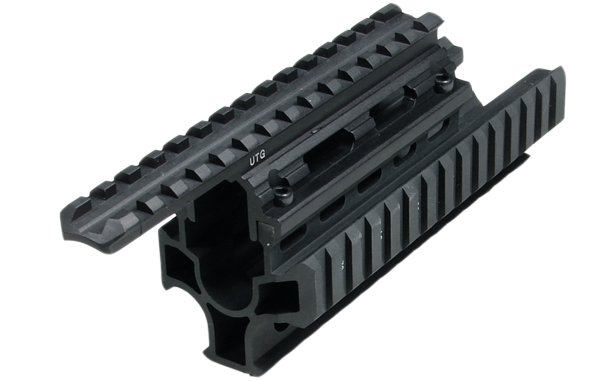 UTG #479 Picatinny Quad Rail for AK47/74 Standard/Oversized BBL UTG #479 Picatinny Quad Rail for AK47/74 Standard/Oversized BBL