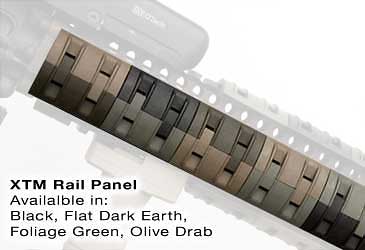 MagPul MAG410 XTM Rail Panel (Set of 8, BLACK)