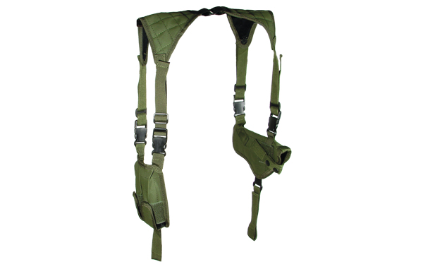 UTG PVC-H170G Deluxe Horizontal Shoulder Holster - OD Green