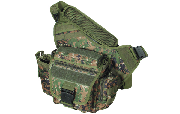 UTG Tactical Messenger Bag - Marine Woodland digital camo
