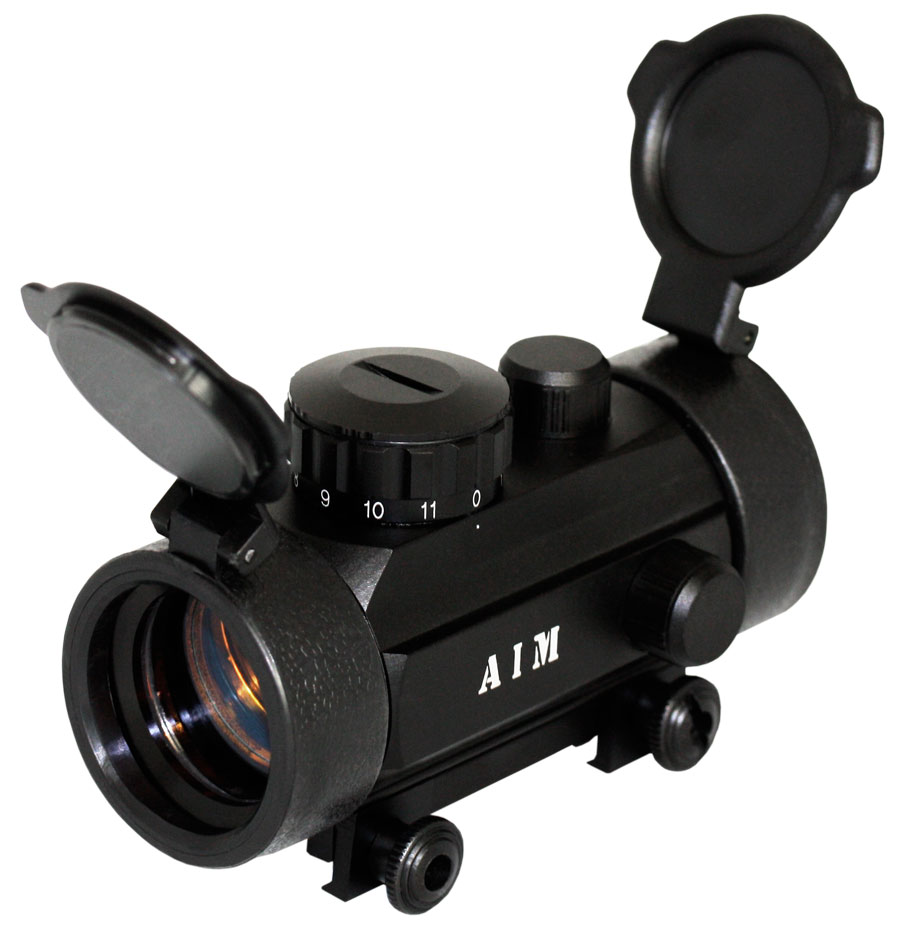 AIM Sports RT130W 1x30 Red Dot Scope with Pop Up Lens