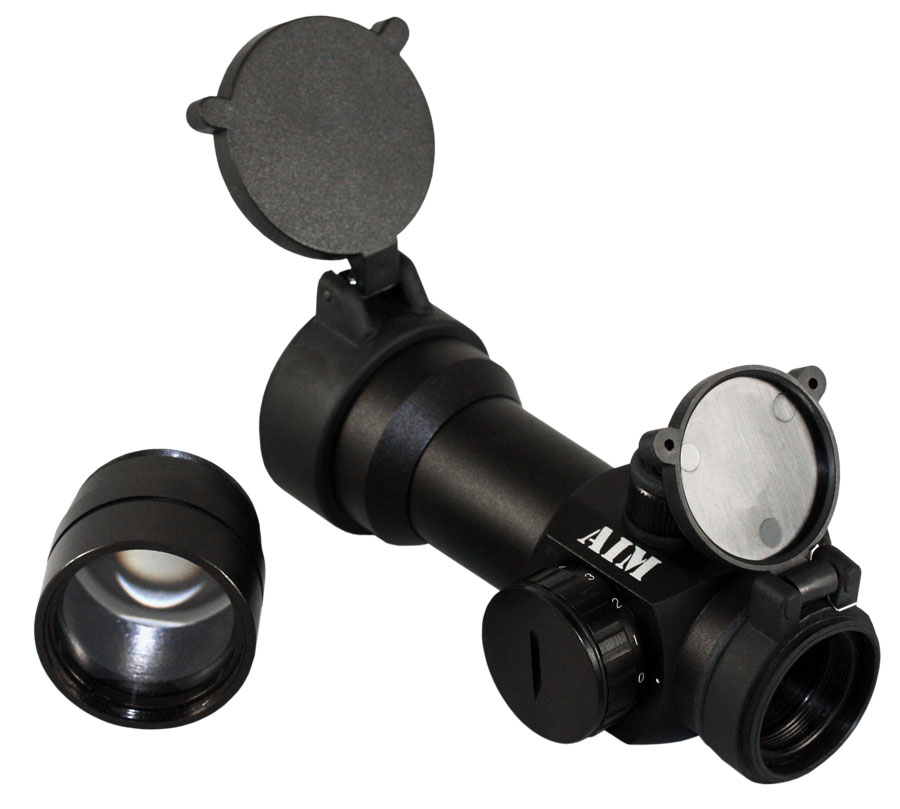 AIM RTMZ30 Tactical Red Dot Sight w Tri Mount Ring and Doubler