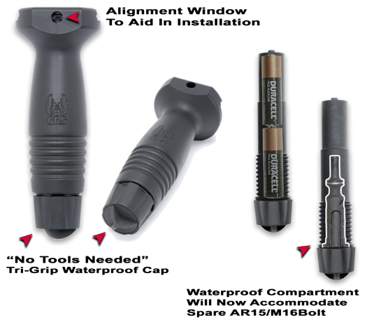 GG&G 1169-N Tactical Vertical Foregrip w/storage compartment