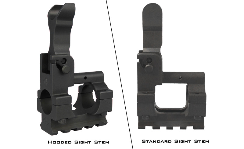YHM-9835 Front Flip Sight Gas Block with Bottom Rail