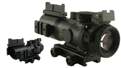 AIM JTDFO432G 4x32 Compact Red/Green Illuminated Tactical Scope