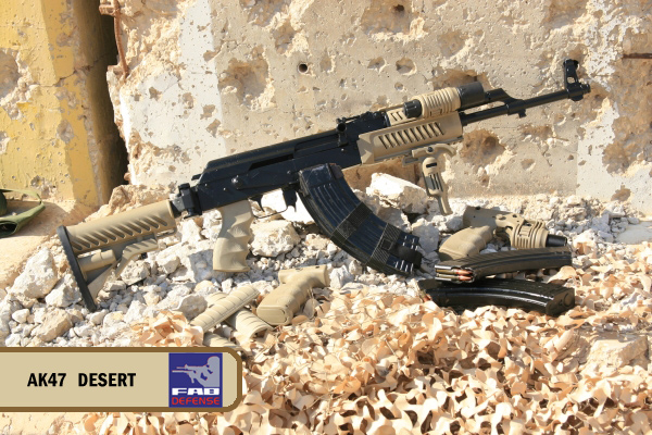 Mako AKL/U AK47 Upper & Lower Picatinny Handguard Set - Tan
