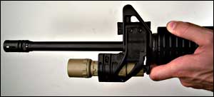 Elzetta ZFH1500 Tactical Flashlight Holder for AR15/M16 - Black