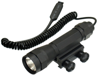 UTG Deluxe Flashlight w/Integral Picatinny Mount & Remote Switch