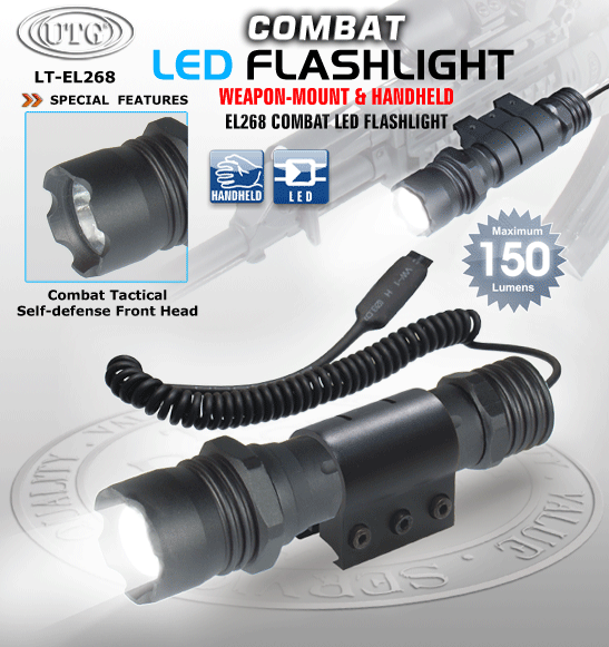 UTG LT-EL268 6-volt LED Tactical Weapon/Handheld Light System