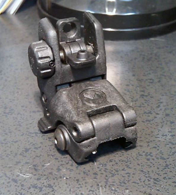 Magpul MAG246 MBUS Rear Back Up Sight, Black