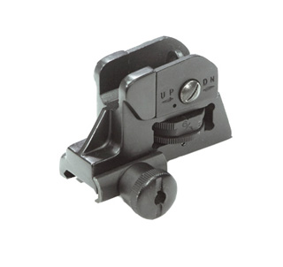 UTG Picatinny Rear Iron Sight with Windage/Elevation Adjustment UTG Picatinny Rear Iron Sight with Windage/Elevation Adjustment
