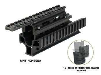 UTG #479 Picatinny Quad Rail for AK47/74 Standard/Oversized BBL UTG #479 Picatinny Quad Rail for AK47/74 Standard/Oversized BBL