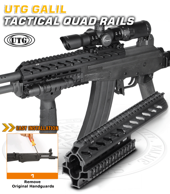 UTG MNT-HGGL01 Galil Tactical Quad Rail System
