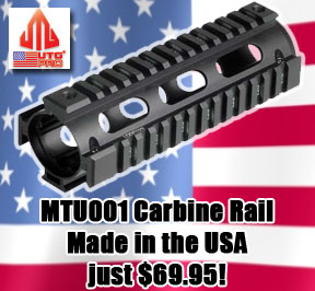 MTU001 US Made Carbine Quad Rail just $69.95!