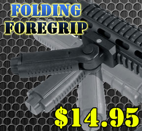 RB-FGRP170 5 Position Folding Vertical Foregrip just $18.95 at Area51Tactical.com