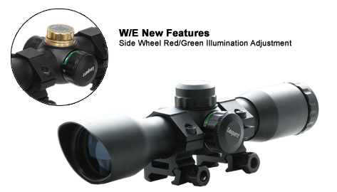 UTG SCP-432ML1W 4x32 Compact Mini CQB Illuminated Scope