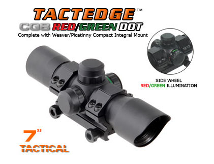 UTG TactEdge 7" Tactical CQB Red/Green Dot w/Picatinny Mount