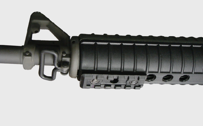 CAA TRM 2.5" center Picatinny rail for AR15/M16/M4 - Black